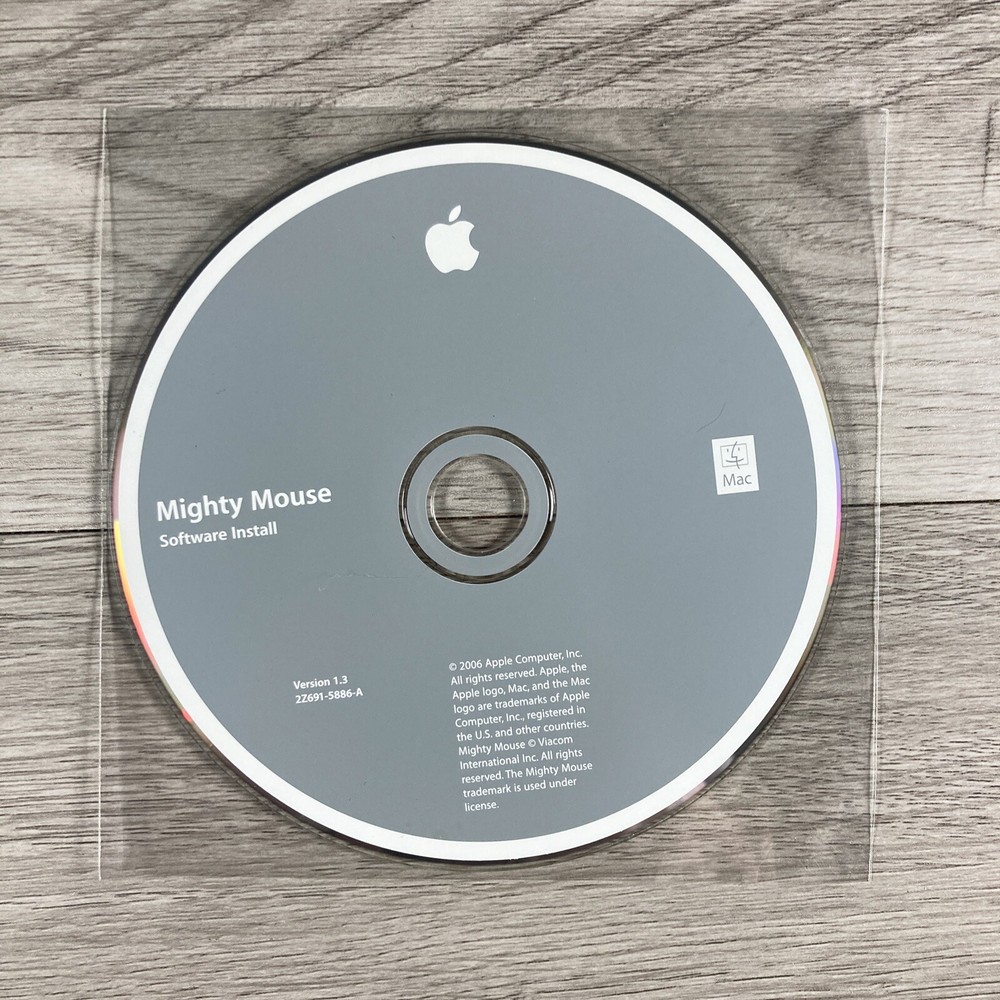 Mighty Mouse Software Install Version 1.3 Apple Software CD Disc