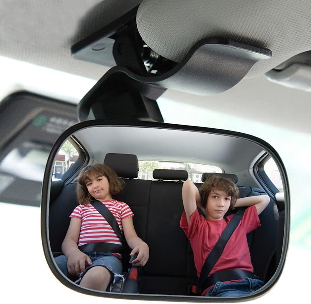 Universal Baby Mirror with Wide Angle View - Easy Install Rearview Solution