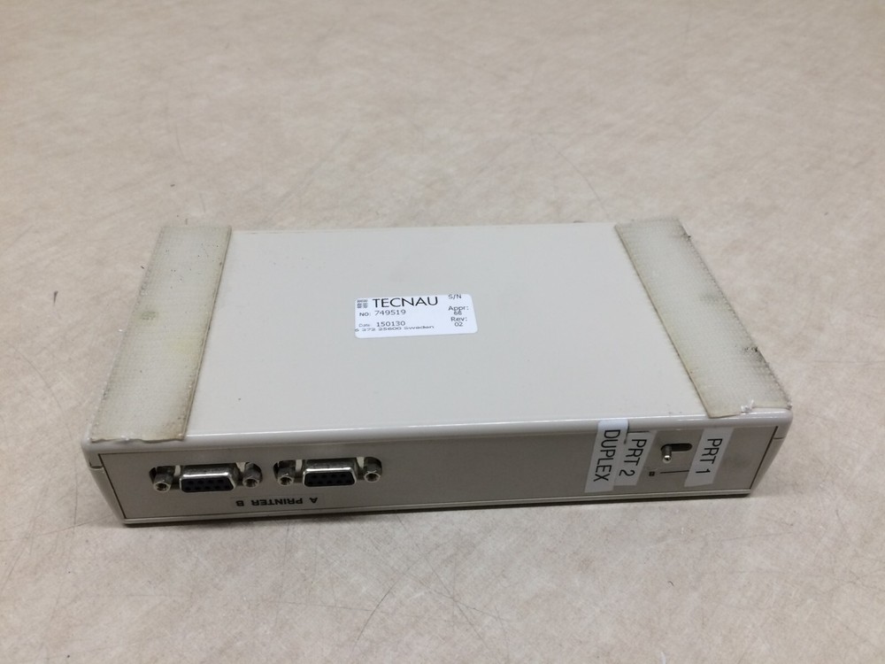 Tecnau 749519 Pre & Post Processors Printer Serial Duplex Switch 50386609