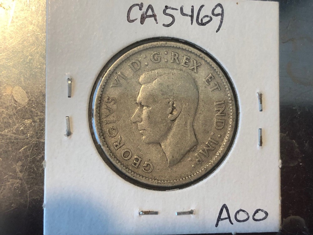Silver 1941 Canada 25 Cents