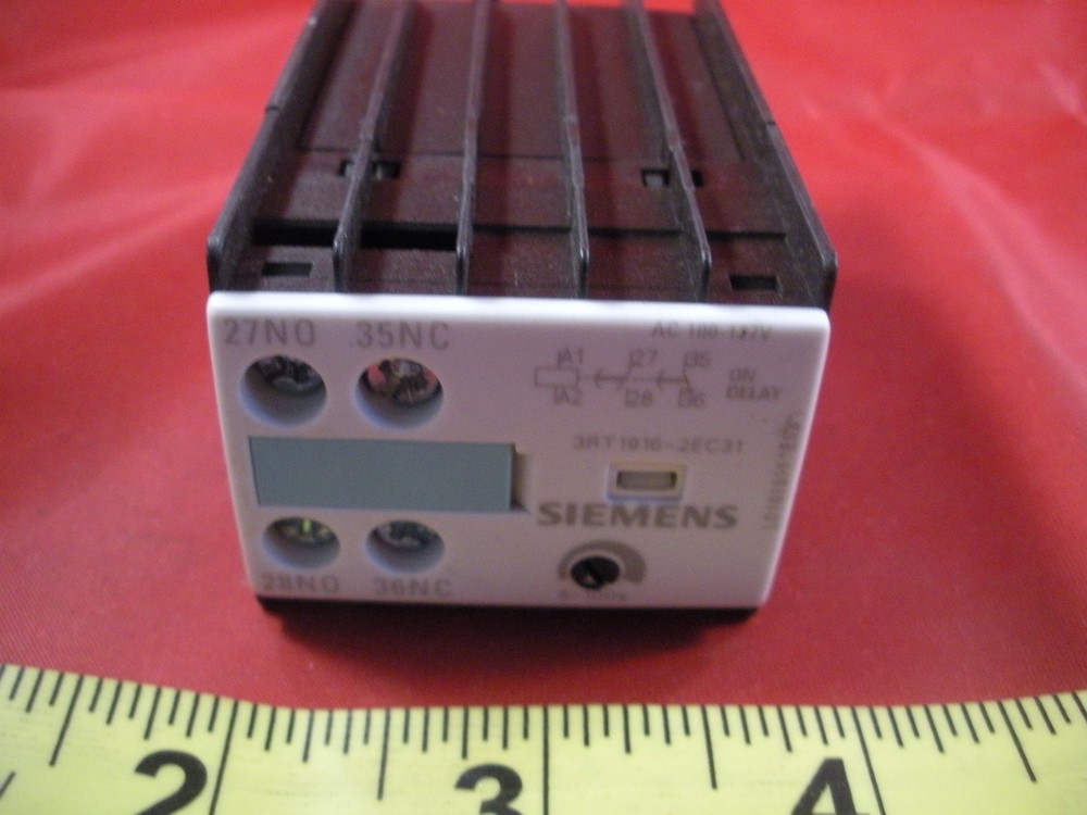 Siemens 3RT1916-2EC31 Timer Delay Relay Solid State AC 100-127v 5-100s New Nnb
