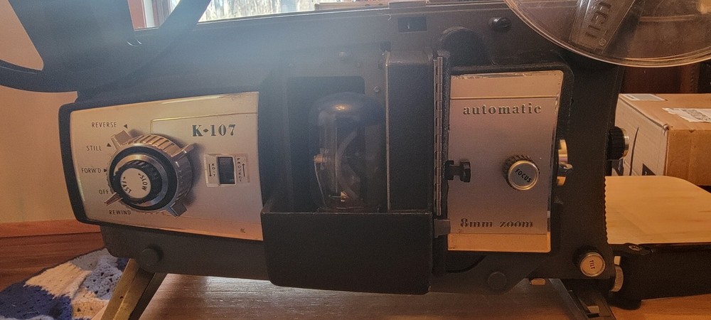 Vintage Keystone K107 8mm Projector+ K811 8mm Camera Bundle both work