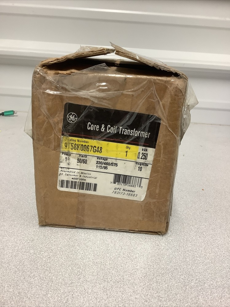G E Core & Coil Transformer 9T58K0067G48