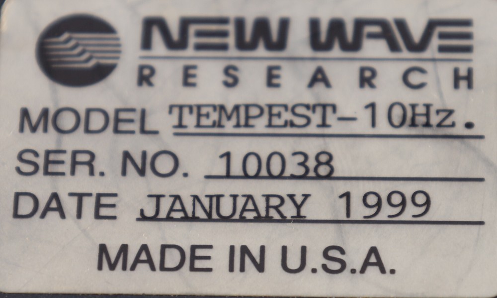New Wave Research Tempest 10 Remote Control Panel