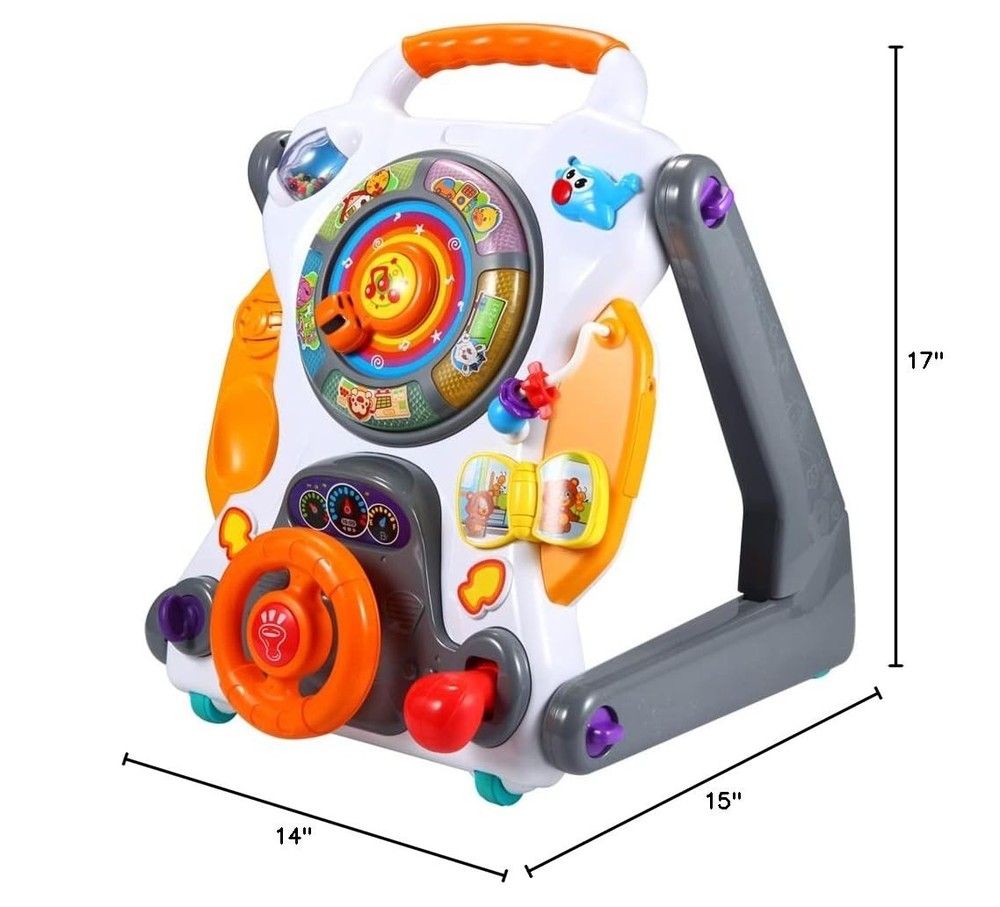 3-in-1 Multifunctional Baby Activity Walker & Learning Table