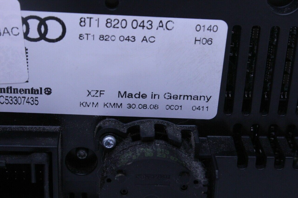 2009-2010 Audi A4 A5 S4 S5 Climate Temperature Control Panel OEM