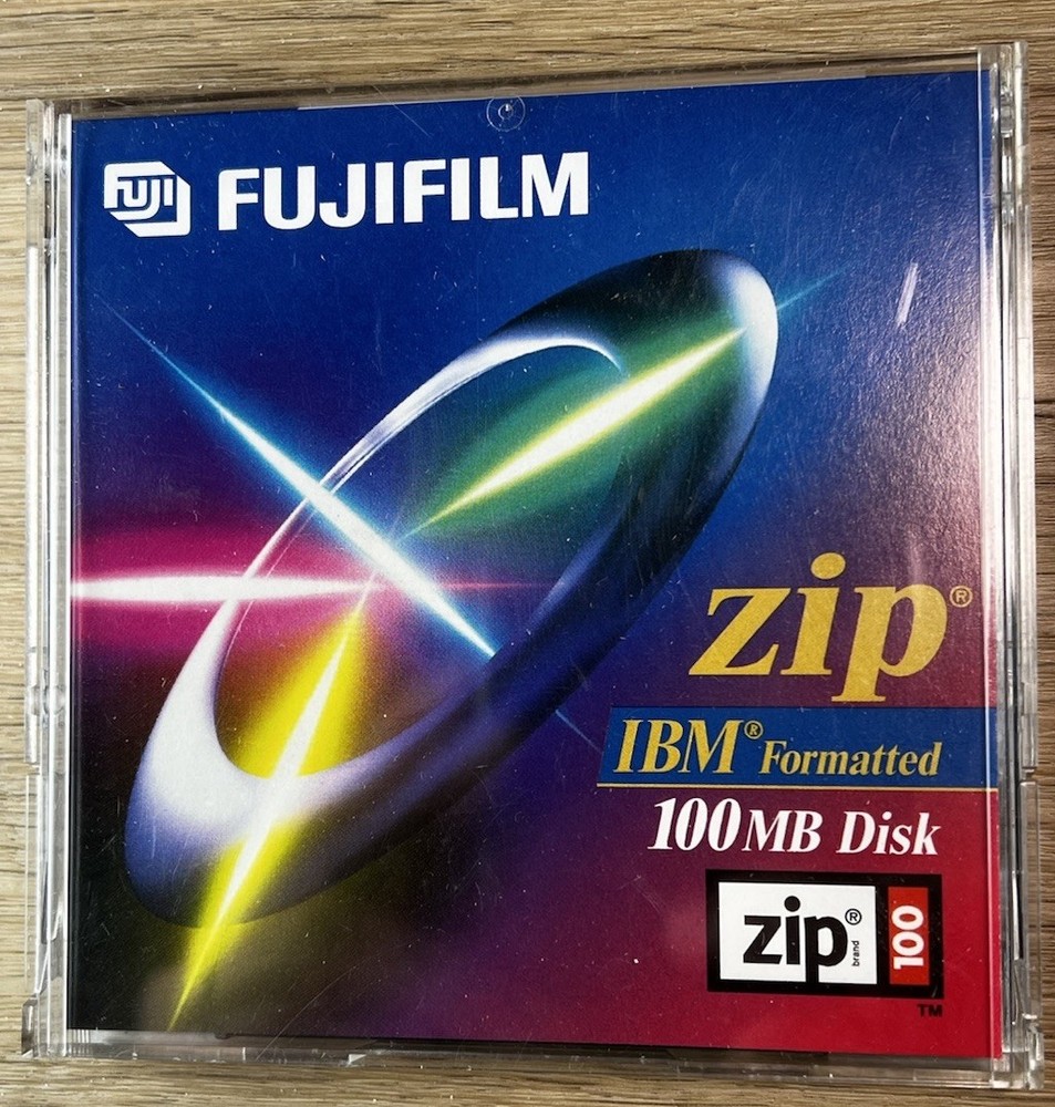 Fujifilm 100MB IBM Formatted Zip Disk w/ Case - NEVER USED