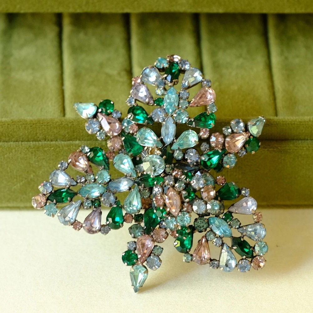 Vintage Austria Iris Brooch 1950s