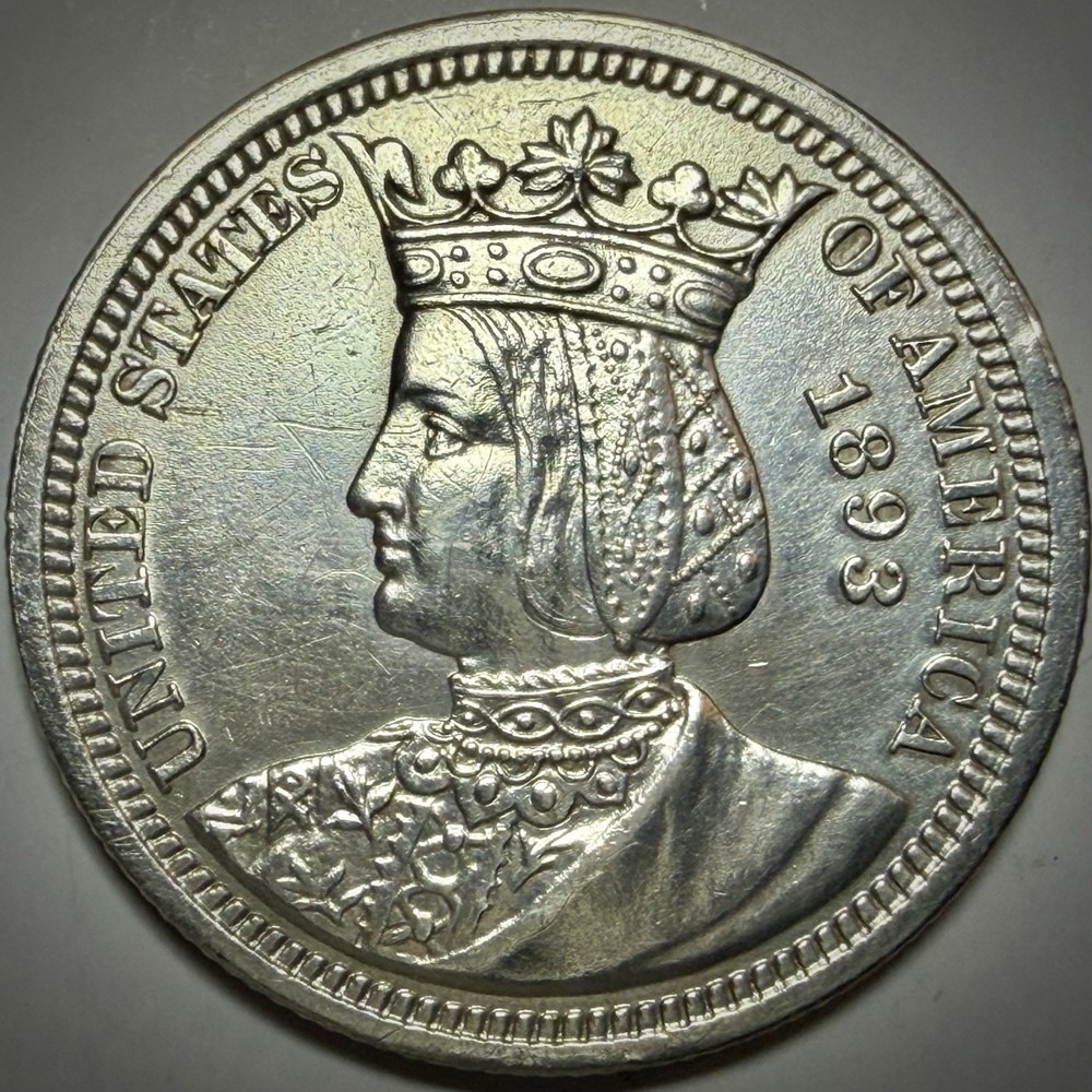 US 1893 Issabella - 25 Cent Silver Coin