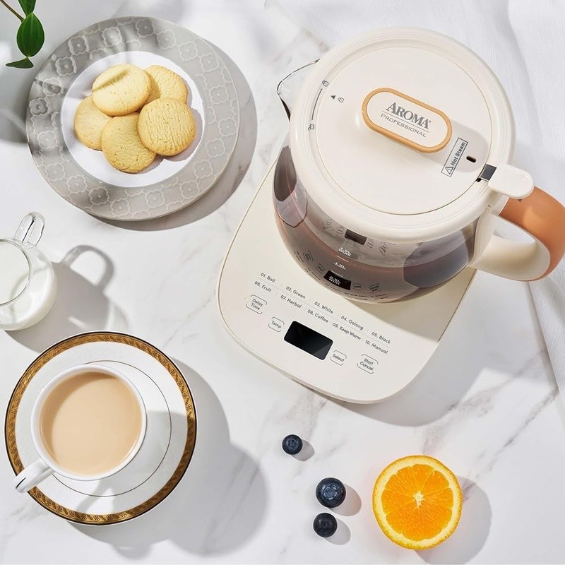 Electric Tea Maker 10 Smart Modes Temperature Control Automatic Shut-Off Infuser