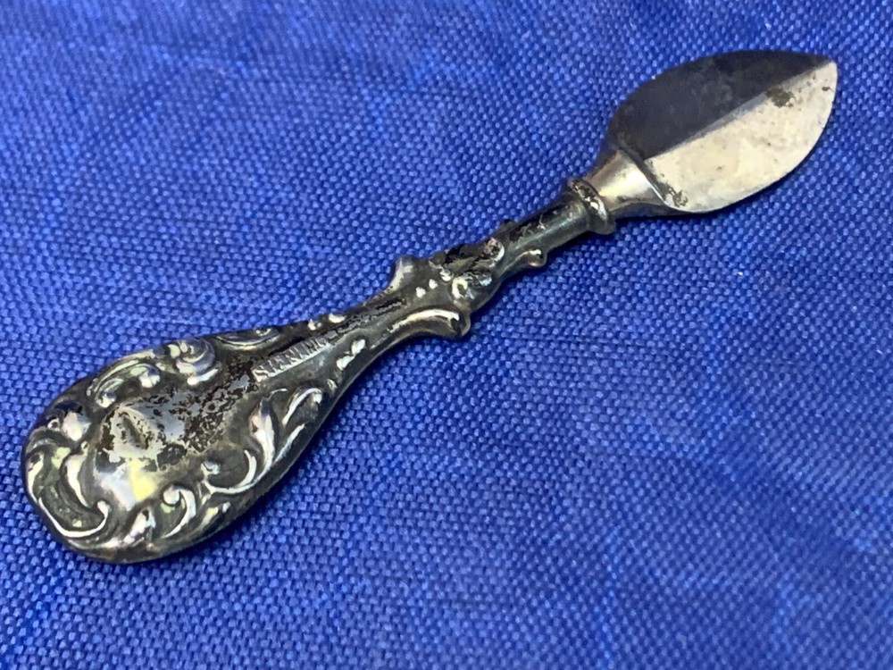 Antique Sterling Silver Ink Scraper 3.65g Writing Tool Corrector