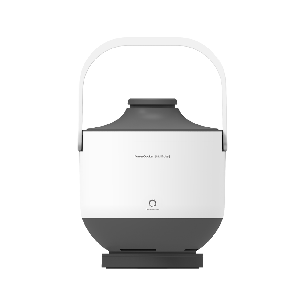 PowerCooker Electric Multi-cooker, Steamer, Modern design, WHITE