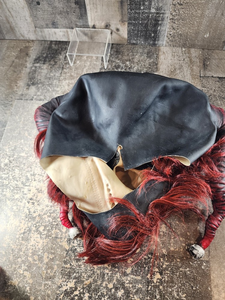 Jester Killer Clown Sharp Teeth Red Beard Mask 2016