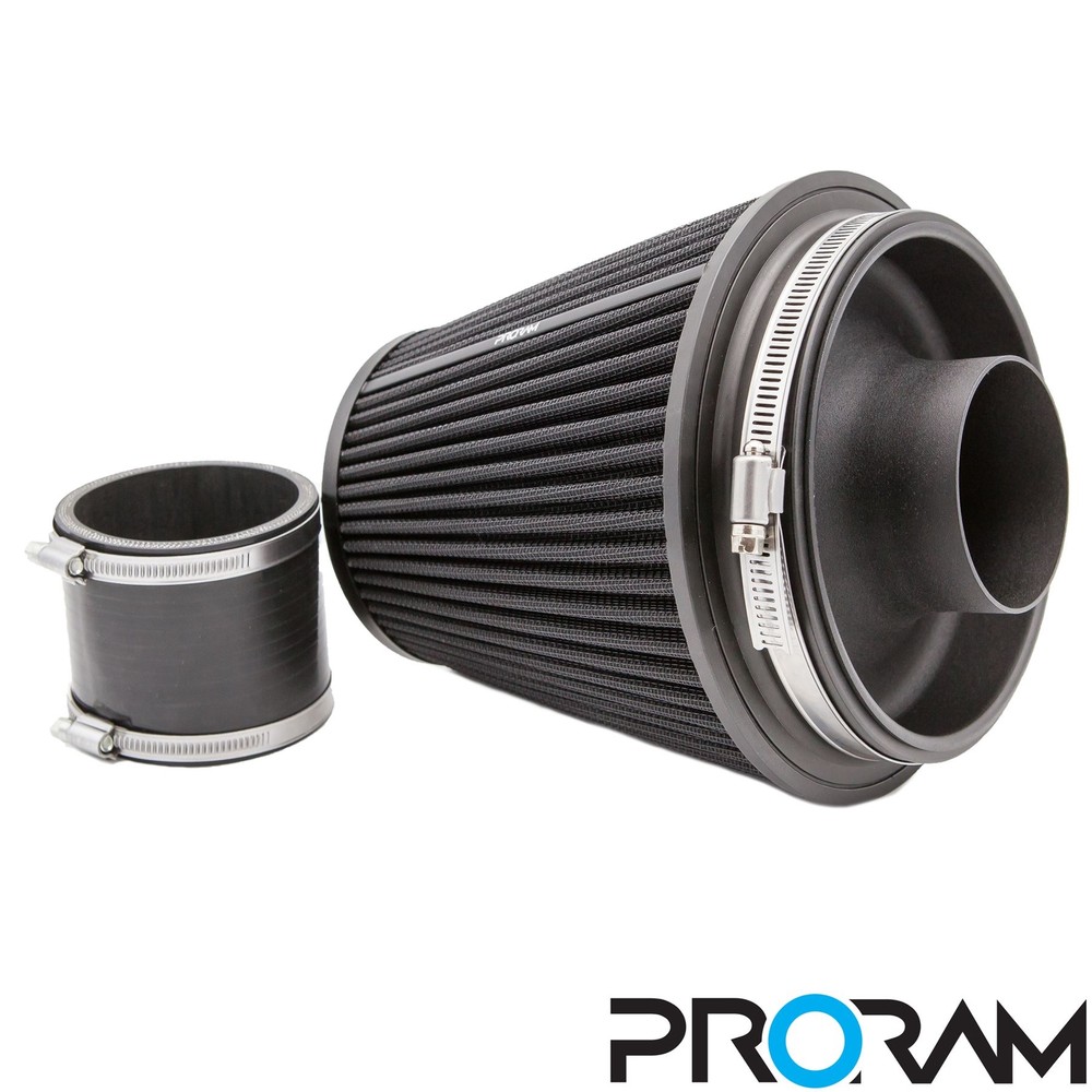 PRORAM Performance Cone Air Intake Filter & Aluminium Velocity Stack - Universal