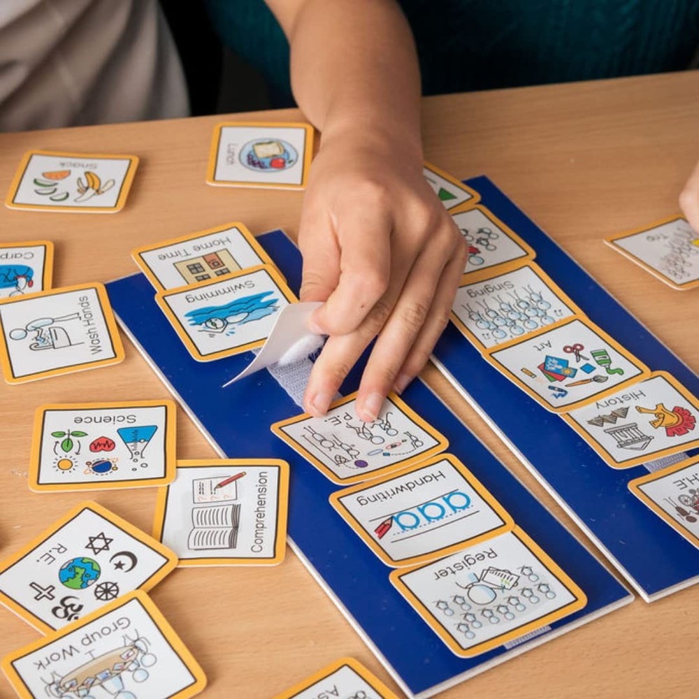 Visual Schedule Routine Chart with pecs Cards to Support communiation for Chi...