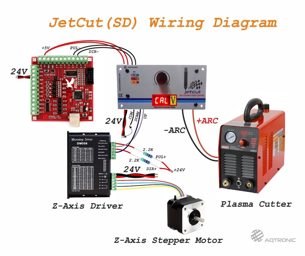 CNC Plasma Cutter THC-Professional Plasma Torch Height Controller Step-Dir (SD)
