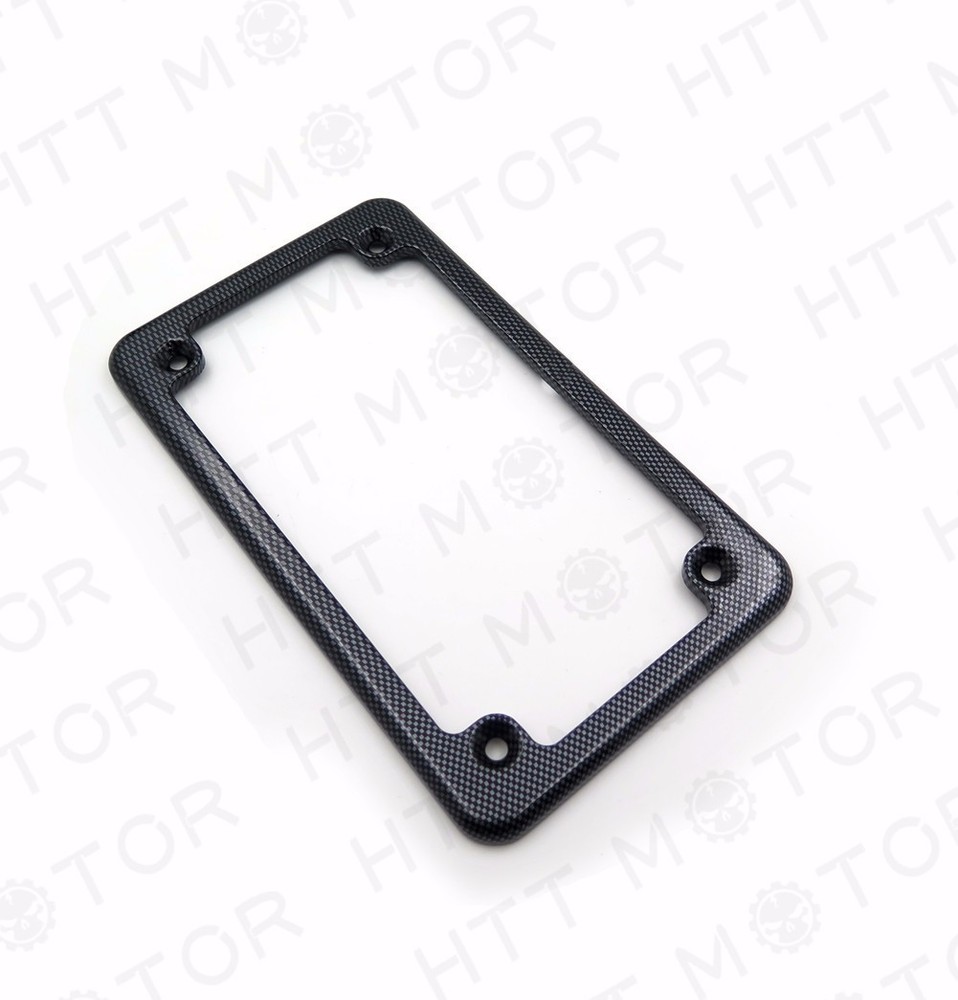 Motorcycle License Plate Frame - Carbon Fiber