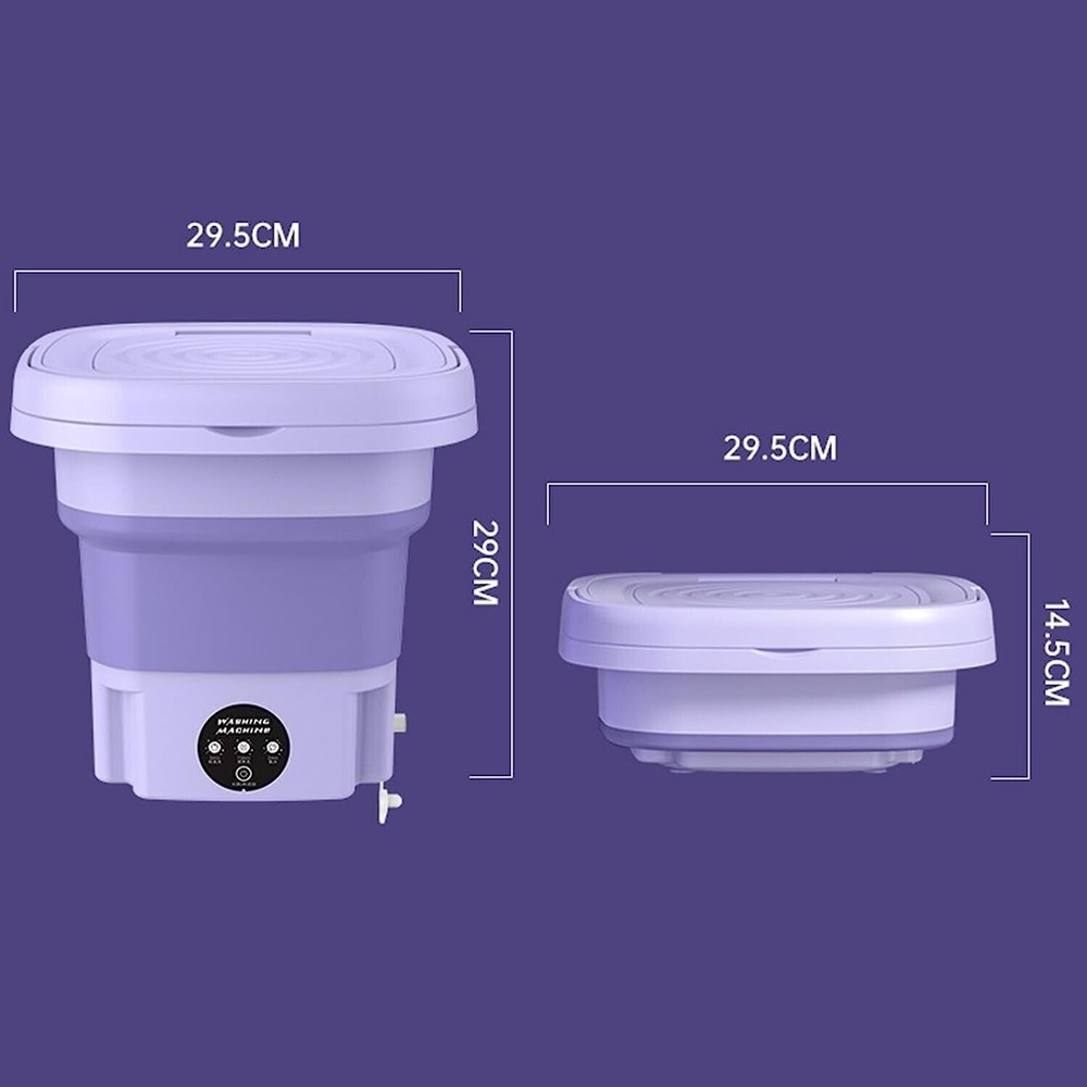 Mini Washing Machine 8L Folding Portable Sterilization Drying Laundry Machines