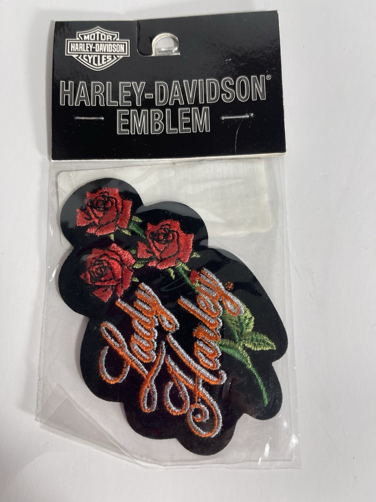Vintage LADY HARLEY Full Bloom Rose Vintage PATCH