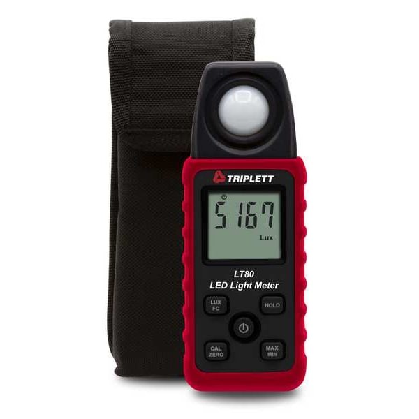Triplett Lt80 Lightmeter, +/-3%Light Acc", Fullsize,