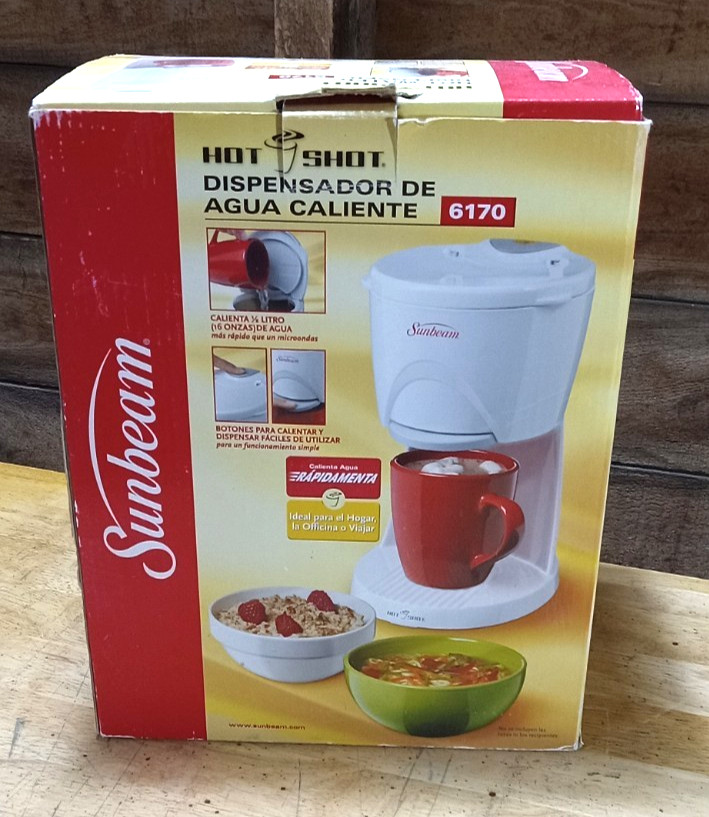 Sunbeam Hot Shot Hotshot Water Dispenser White Model 6170