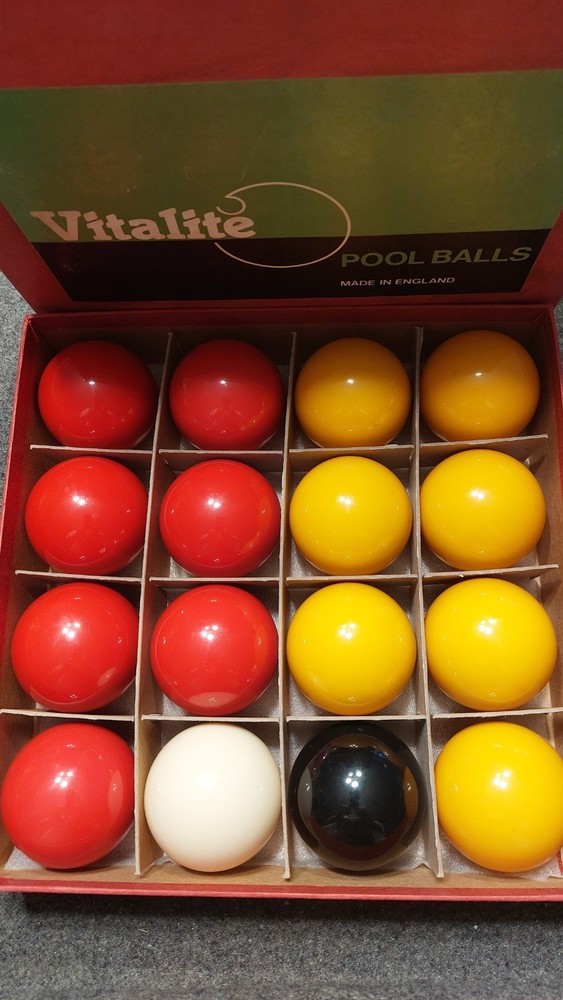 'English Made' Vitalite Pool Balls Set