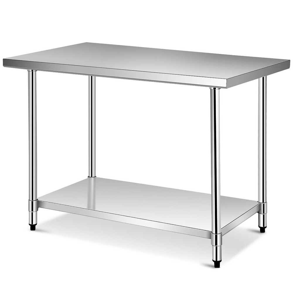 24 x 60 Inches Stainless Steel Work Table Kitchen Prep & Work Table Silver