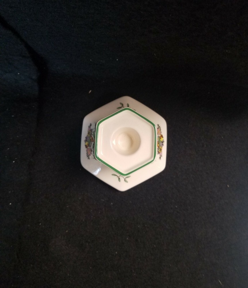 Spode Christmas Tree Hexagonal Candle Stick Made In England