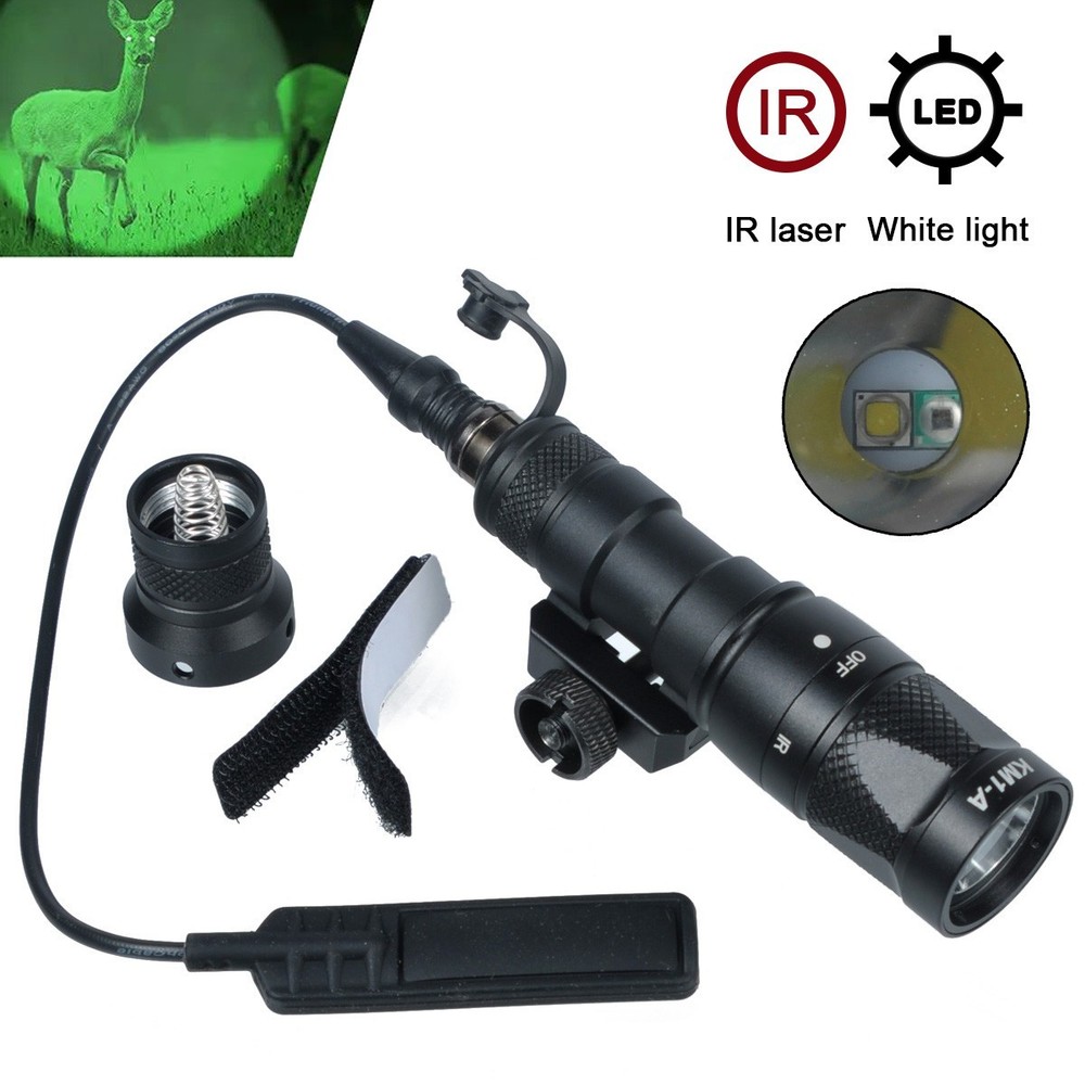 For M300V IR Flashlight White LED Light & IR Infrared Output Pressure Switch