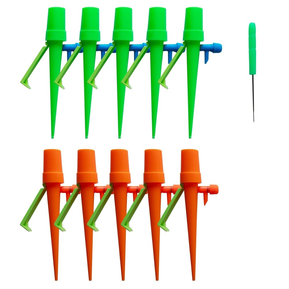 10pcs Automatic Watering Spikes, Adjustable Plant Watering Device, Automatic Flo