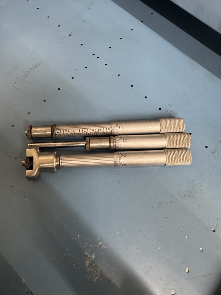 3 - Starrett 2” Micrometer Heads