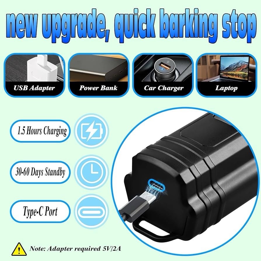 Anti Barking Device for Dogs with LED Flashlight V13