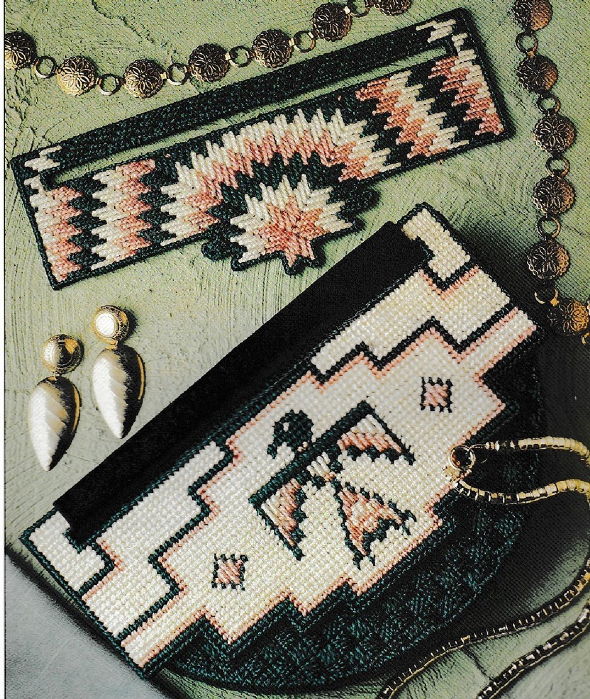 Switchable Southwest Purses - 2 different designs - Plastic Canvas Pattern ONLY