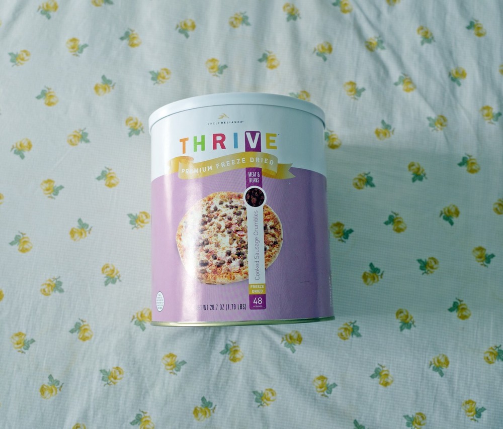 THRIVE Cooked Sausage Crumbles Large Can
