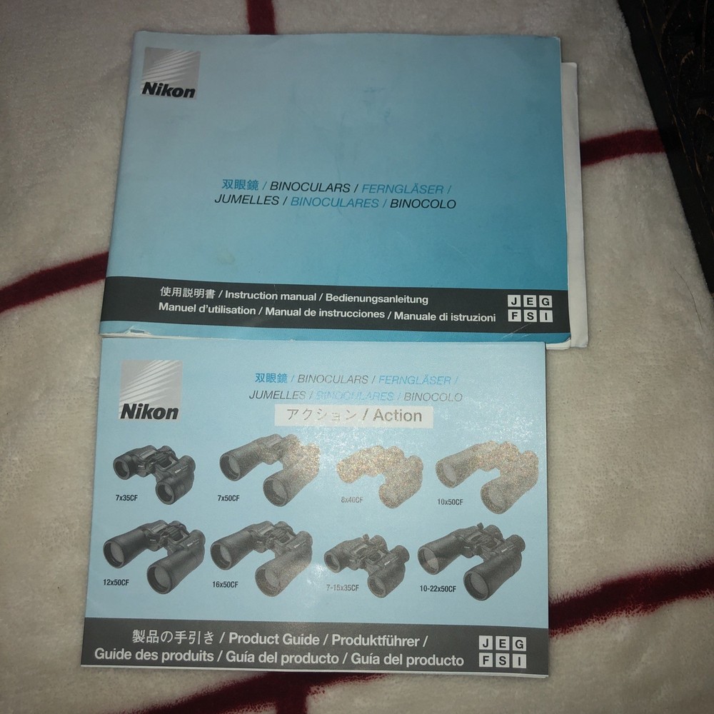 NIKON BINOCULAR Owners Instruction Manual And Product Guide