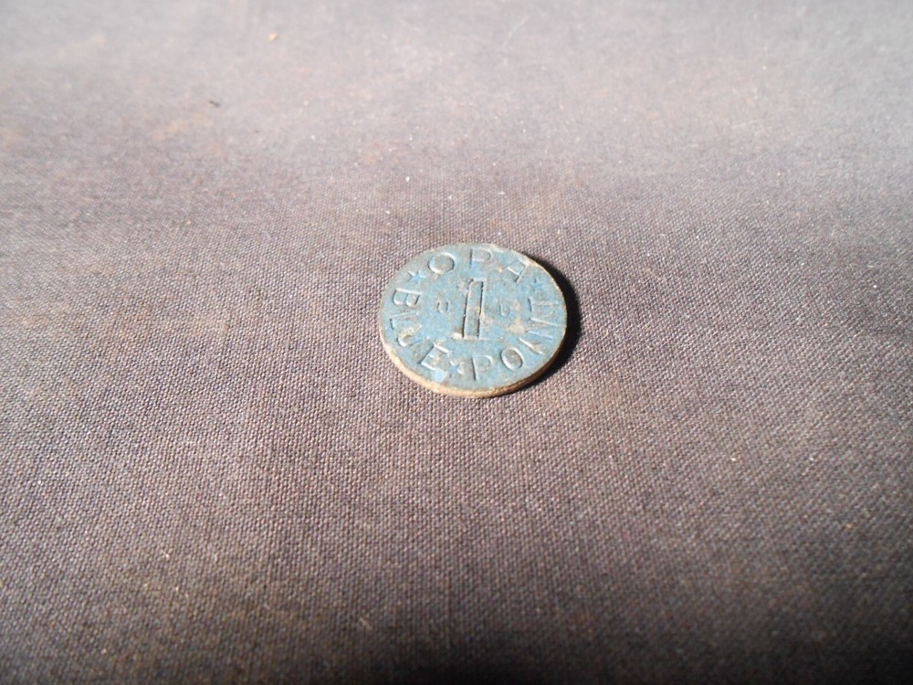 OPA BLUE Point Token, TC, War Ration WW2 Coin