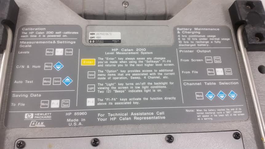 HP 85960 2010 Sweep/Ingress Analyzer