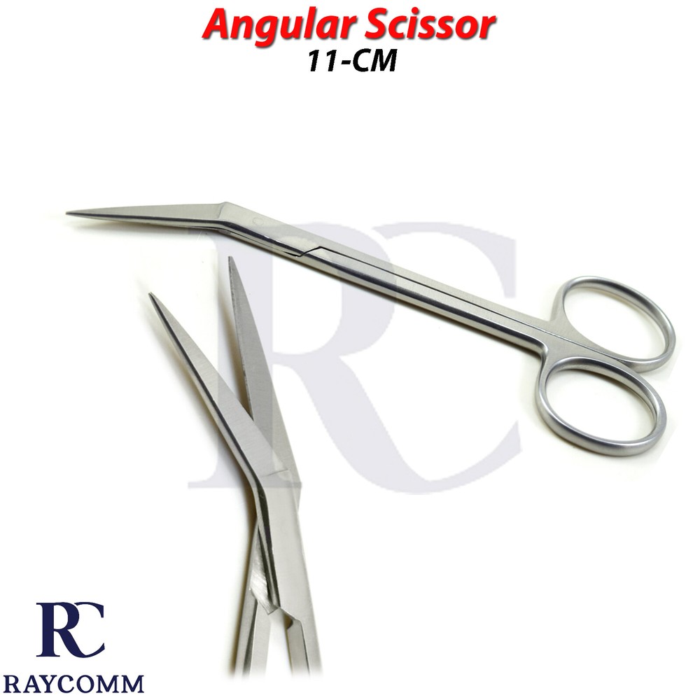 Surgical Iris Angular Scissors Suture Cutting Tissue Removal Oral Surgery Tools