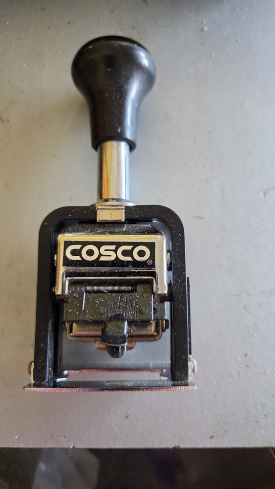 Cosco Self-inking Automatic Numbering Machine COSCO  USED (machine ) untested