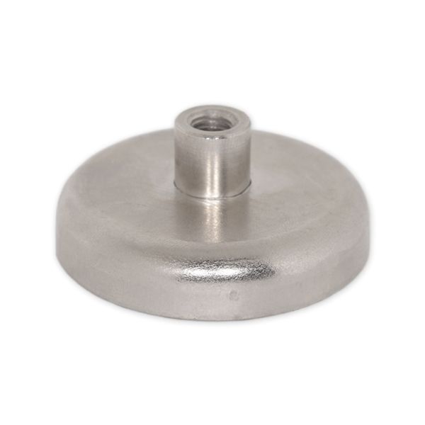 10X Neodymium Female Threaded Pot Magnet 25mm diameter, M5 thread | LIGHT