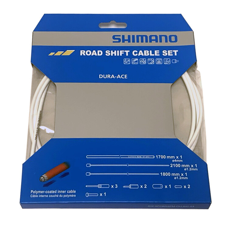 Shimano Dura Ace Polymer Coated Shift Cable Set - White