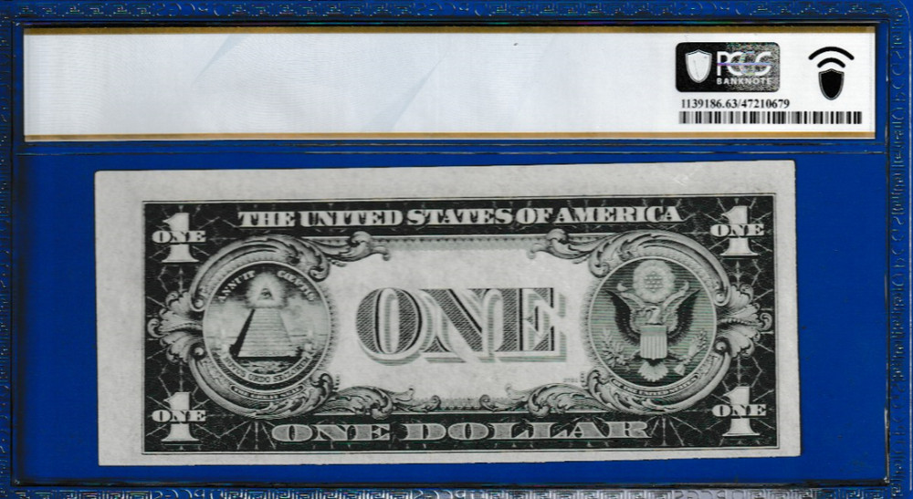 ERROR NOTE 1935 B $1 SILVER CERTIFICATE Serial Numbers J 51401371 D PCGS