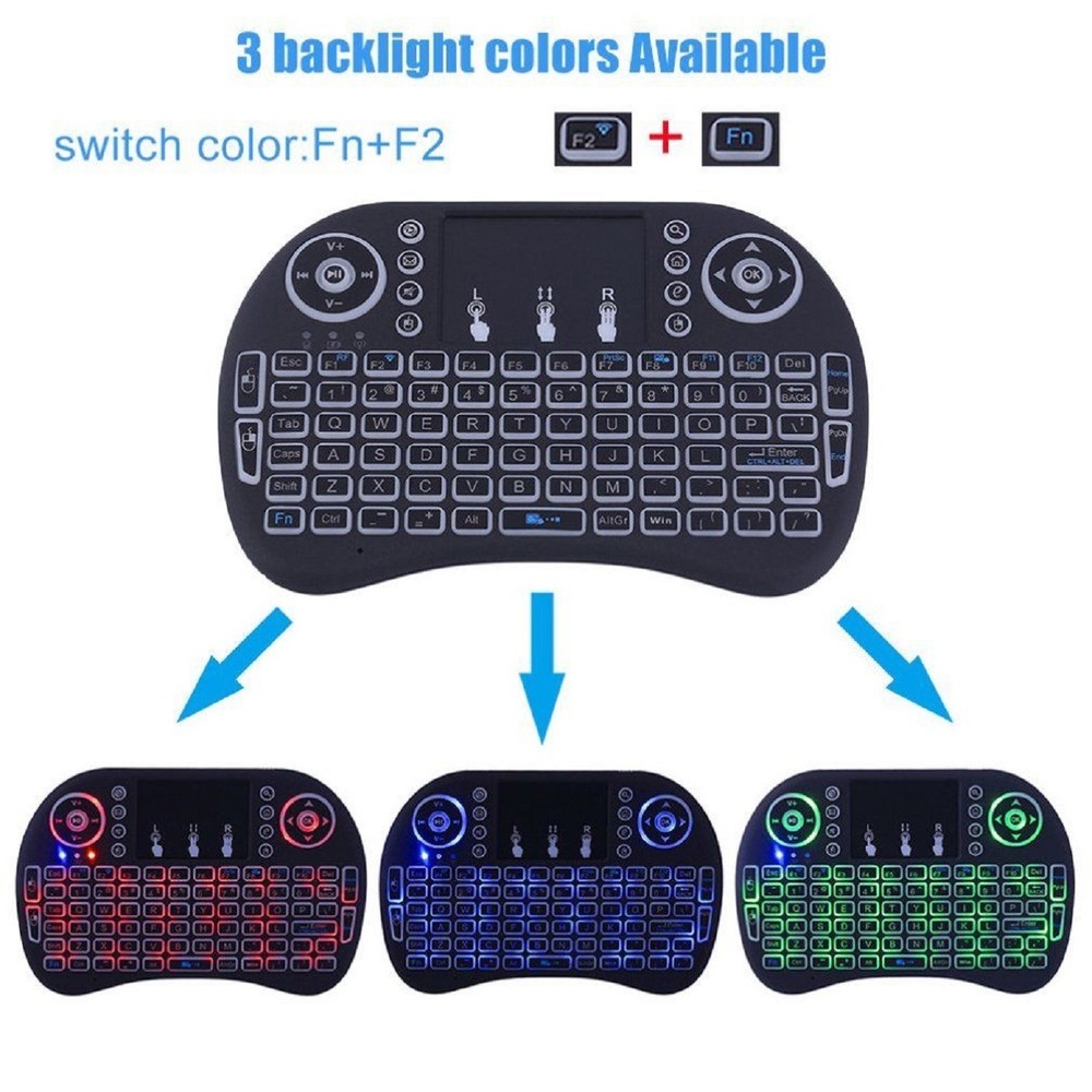 Wireless Keyboard Remote Control + MOUSE i8 Mini for PC Android TV Box T95Z XBOX