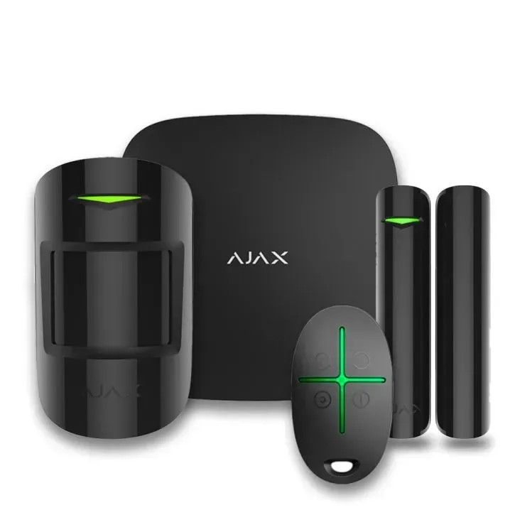 Wireless security alarm kit Ajax StarterKit Plus black