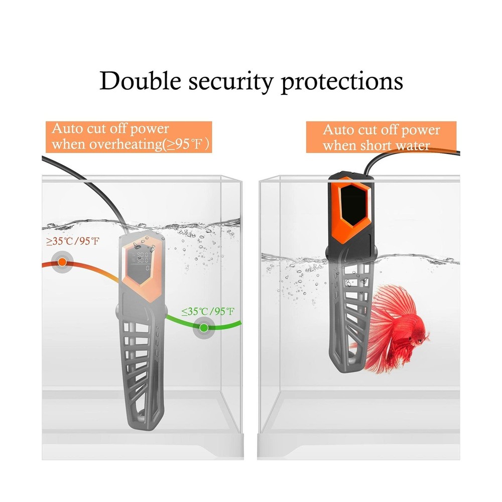 HITOP 800W Titanium Aquarium Heater - with External Controller Subm... Fast Ship