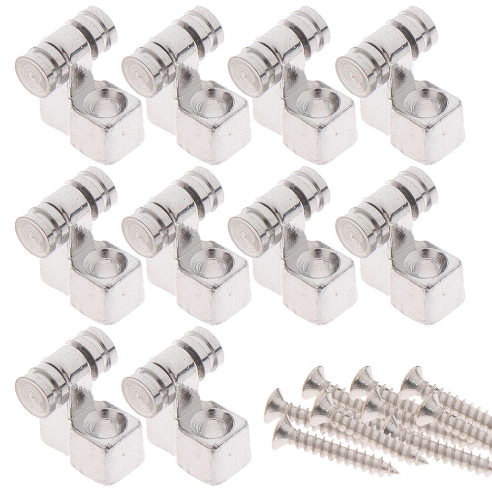 10PCS Black Silver Gold Guitar Roller String Tree Retainer Roller & Screws