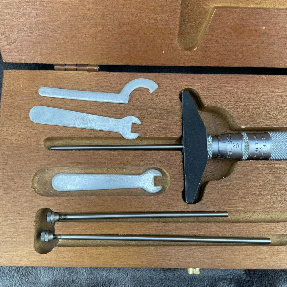 Vintage Craftsman Variable Depth Gauge Micrometer EUC