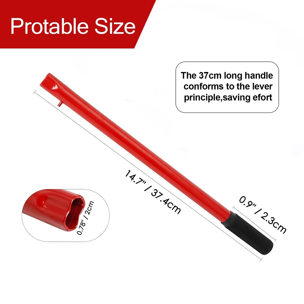 2 Ton Floor Jack Handle Replacement,Horizontal Hydraulic Jack Handle for Car