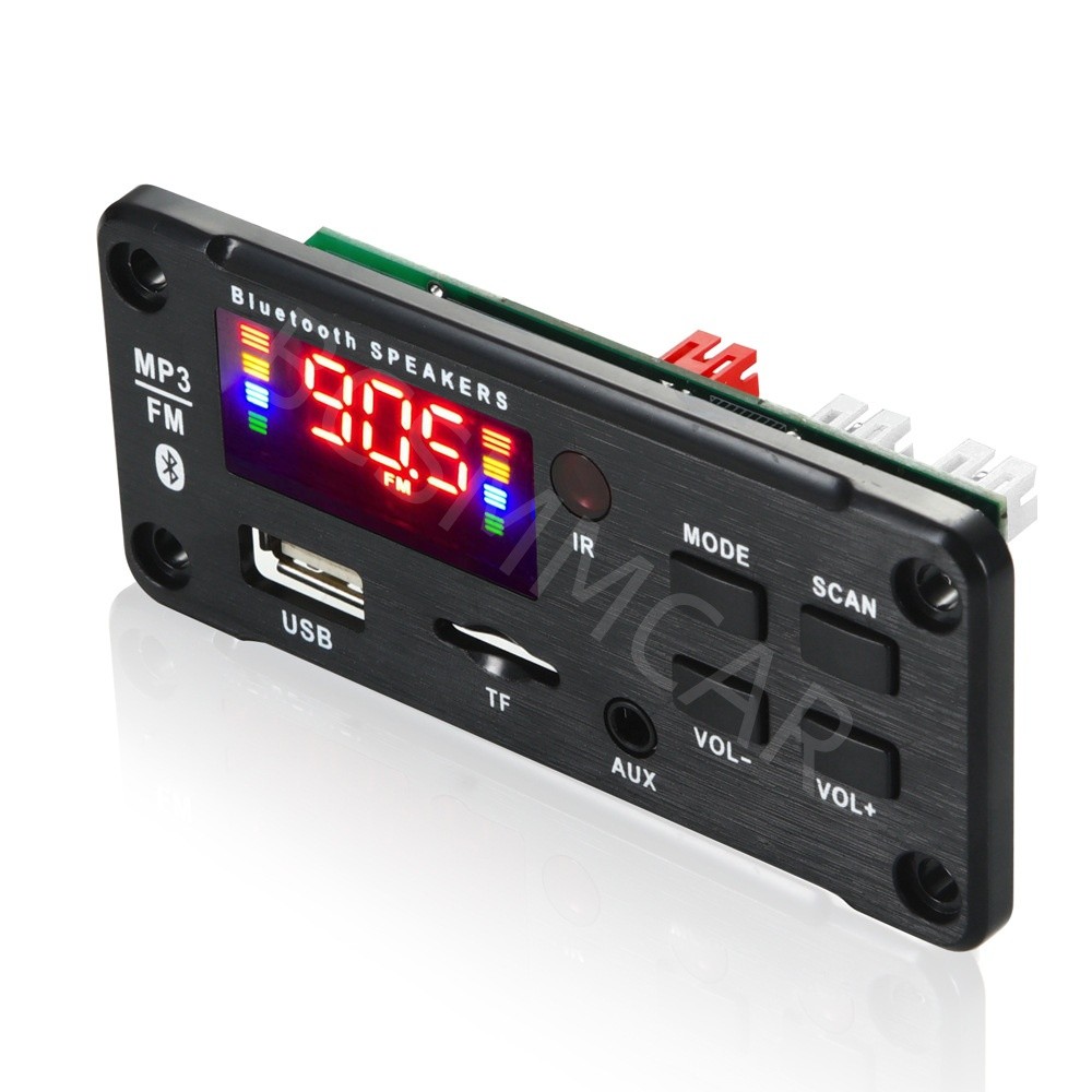 Bluetooth 5.0 Decoder Board MP3 Player 12V Car FM Radio Module Speaker 2x25W