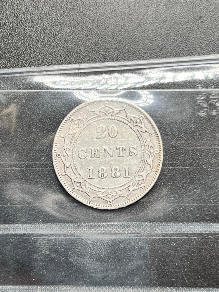 1881 NFLD 20 Cent CCCS Graded VF-20